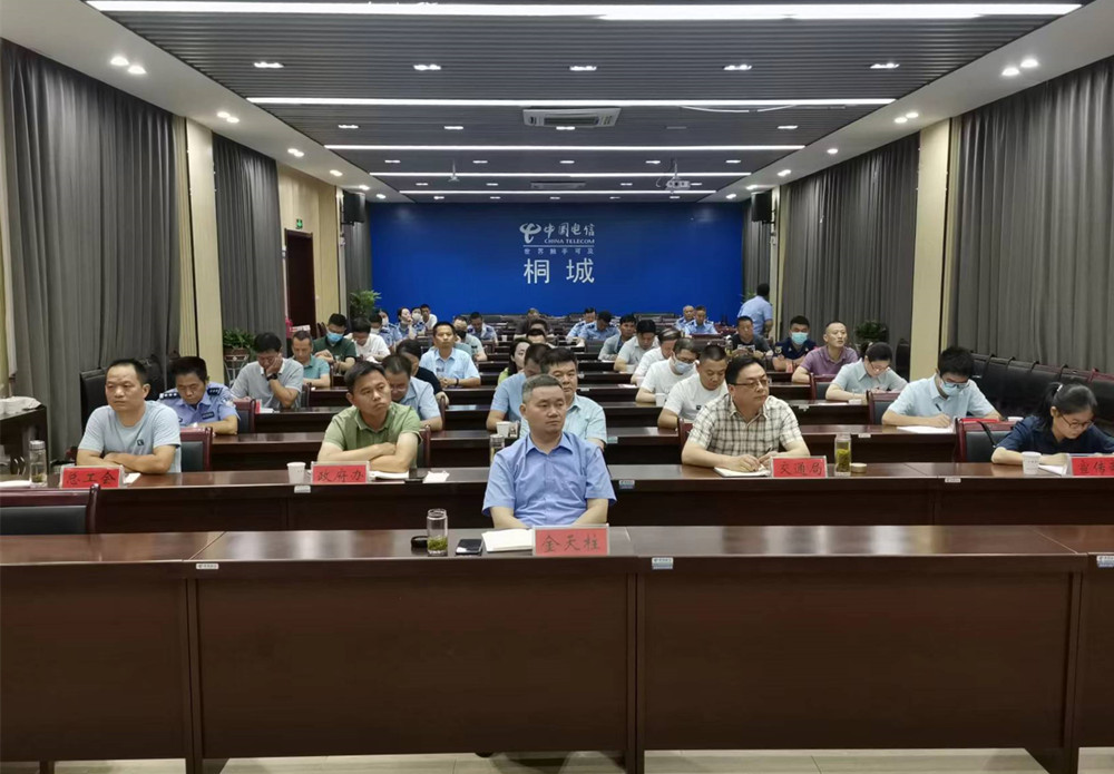 图为我市在分会场收听收看安庆市道路交通安全工作联席会议电视电话会议。.jpg